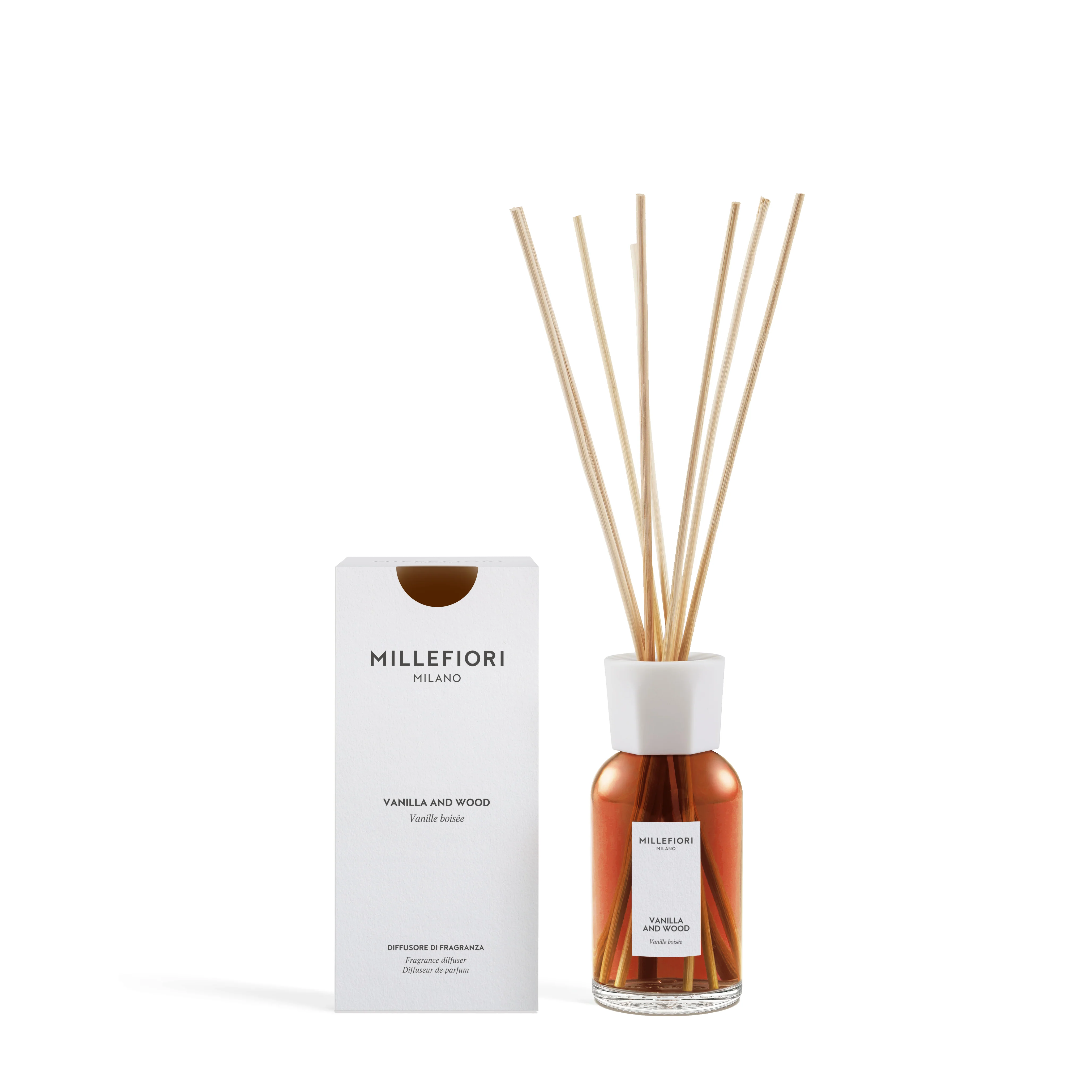 Millefiori Milano Diffusore A Bastoncini Vanilla and Wood - Image 3